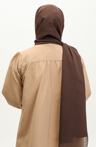 Alya Châle Mousseline Argite050-01 Marron 050-01