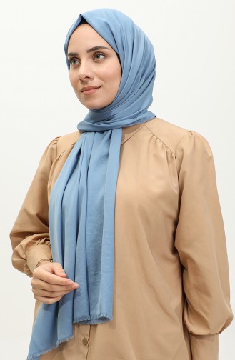 Plain Cotton Shawl Blue Argite06-01 Blue 06-01