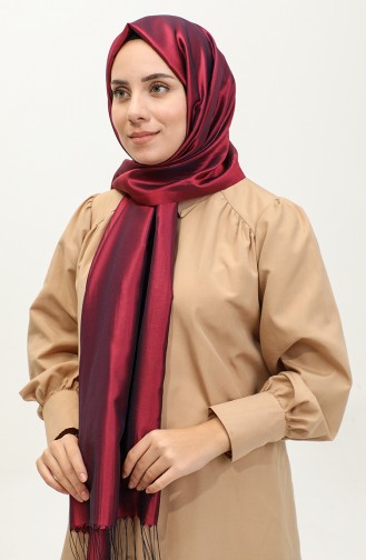 Tasseled Taffeta Shawl 1267-05 Plum 1267-05