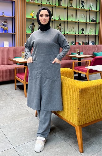 Tweedraads Zaktrainingspak 03067-06 Antraciet 03067-06