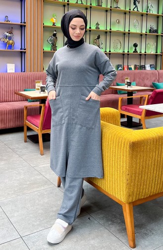 Tweedraads Zaktrainingspak 03067-06 Antraciet 03067-06