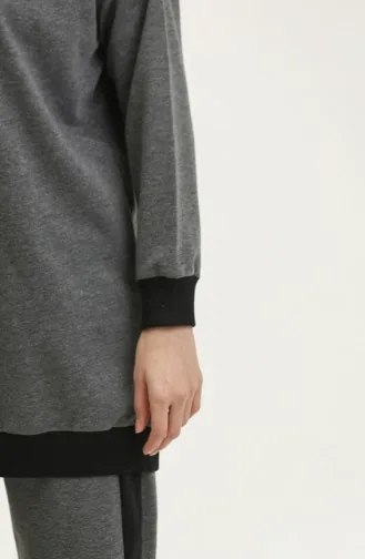 Doppel-Trainingsanzug 23093-01 Anthrazitschwarz 23093-01