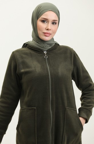 كارديجان صوف بجيب وسحاب 00024-01 لون كاكي 00024-01