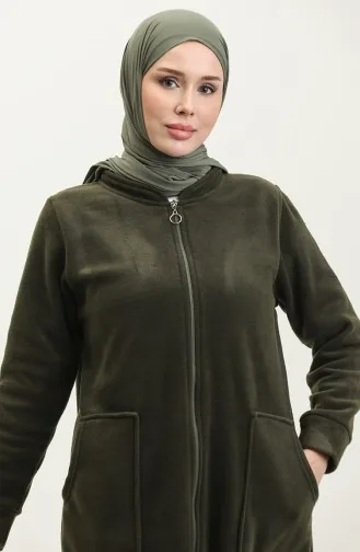 كارديجان صوف بجيب وسحاب 00024-01 لون كاكي 00024-01