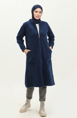 Fleecevest Met Ritssluiting En Zak 00024-02 Indigo 00024-02