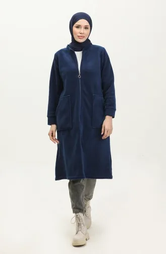 Fleecevest Met Ritssluiting En Zak 00024-02 Indigo 00024-02