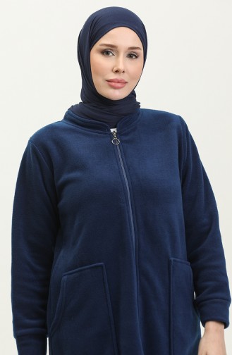 Fleecevest Met Ritssluiting En Zak 00024-02 Indigo 00024-02