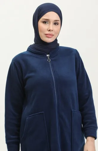 Fleecevest Met Ritssluiting En Zak 00024-02 Indigo 00024-02