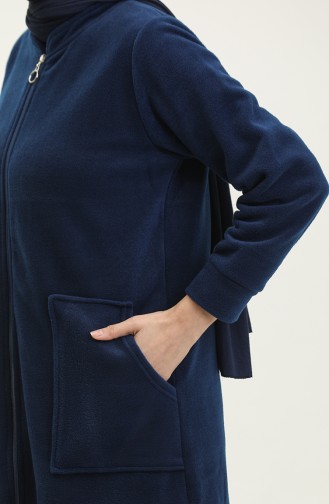 Fleecevest Met Ritssluiting En Zak 00024-02 Indigo 00024-02