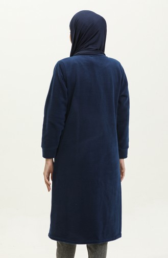 Fleecevest Met Ritssluiting En Zak 00024-02 Indigo 00024-02