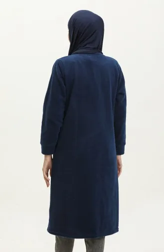 Fleecevest Met Ritssluiting En Zak 00024-02 Indigo 00024-02