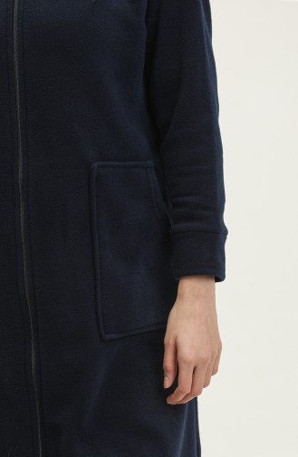 Fleece Vest Met Rits En Zak 00024-03 Marineblauw 00024-03