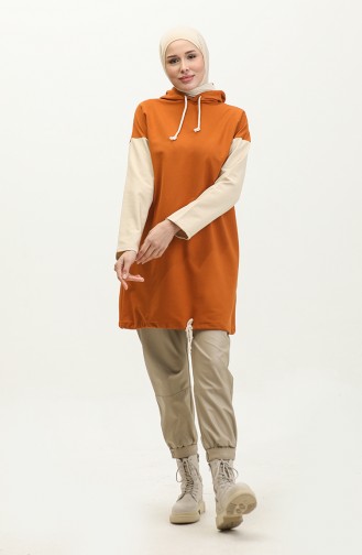 Sweatshirt Met Capuchon 23064-01 Koper 23064-01