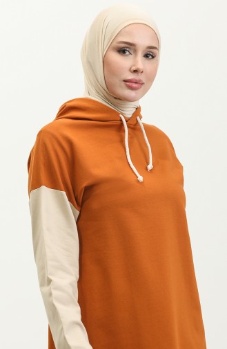 Sweatshirt Met Capuchon 23064-01 Koper 23064-01