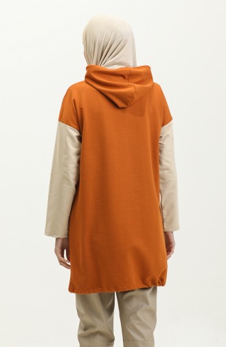 Sweatshirt Met Capuchon 23064-01 Koper 23064-01
