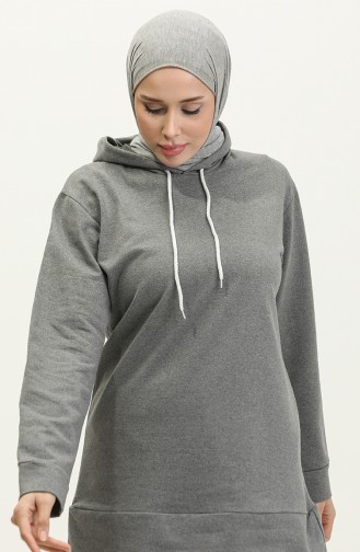 Sweatshirt Met Capuchon 23066-01 Antraciet 23066-01