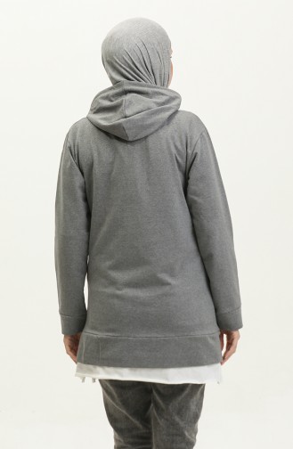 Sweatshirt Met Capuchon 23066-01 Antraciet 23066-01