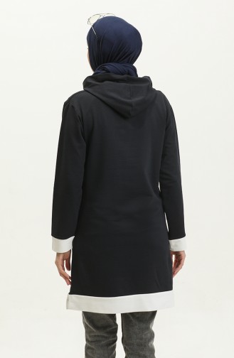 Hooded Sweatshirt 23069-01 Navy Blue 23069-01