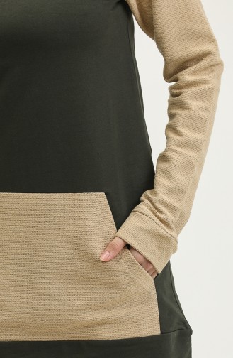 Sweat A Capuche 23073-01 Khaki 23073-01