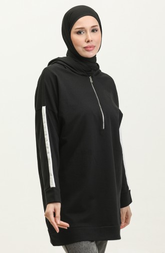 Kapuzenpullover 23074-01 Schwarz 23074-01