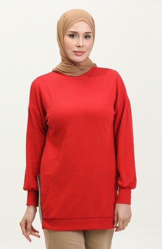 Gedetailleerde Tuniek Met Ketting 20002-05 Claret Red 20002-05