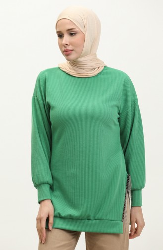 Chain Detailed Tunic 20002-06 Green 20002-06