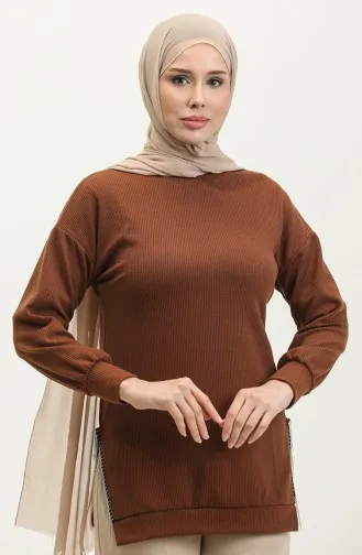 Tunique Détail Chaine 20002-08 Marron 20002-08