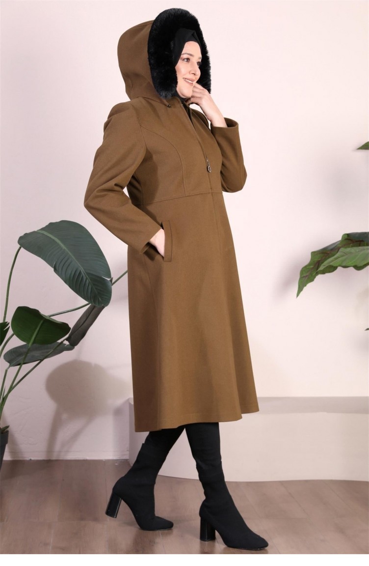 Manteau femme outlet marron capuche