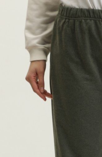 بنطال رياضي بخيطين 23004-10 لون كاكي 23004-10