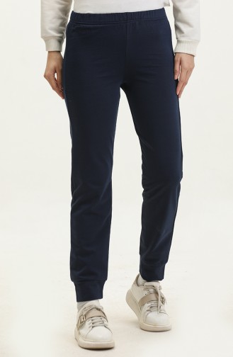 Elastic waist Sweatpants 23101-01 Navy Blue 23101-01