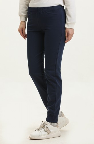 Elastic waist Sweatpants 23101-01 Navy Blue 23101-01