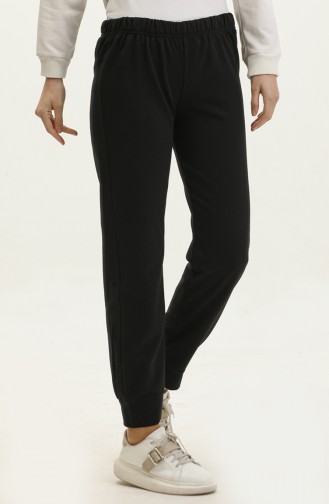 Elastic waist Sweatpants 23101-04 Black 23101-04