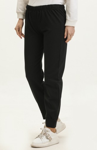 Elastic waist Sweatpants 23101-04 Black 23101-04