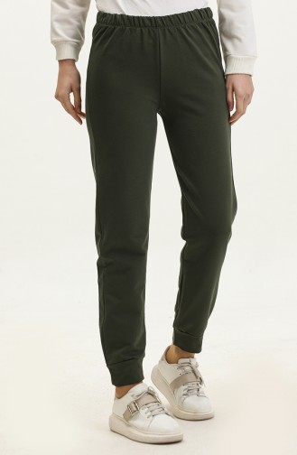 Elastic Waist Sweatpants 23101-07 Khaki 23101-07