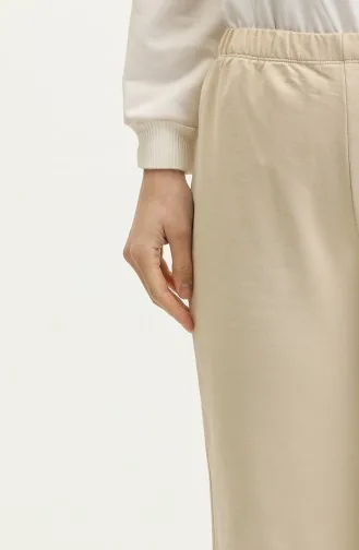 Pantalon De Jogging Taille Elastique 23101-12 Beige 23101-12