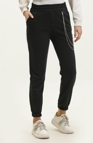Pantalon De Jogging Détail Chaine 20005-01 Noir 20005-01