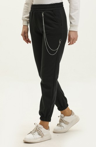Pantalon De Jogging Détail Chaine 20005-01 Noir 20005-01