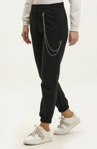 Pantalon De Jogging Détail Chaine 20005-01 Noir 20005-01