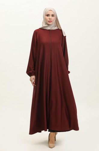 Oyya Mevlana Abaya 248478-02 Claret Red 248478-02