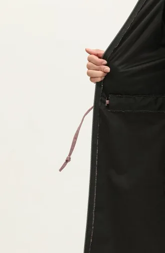 Impermeable à Capuche Avec Cordon De Serrage 0295-01 Rose Poudré 0295-01