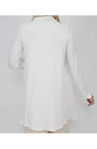Long Sleeve Combed Non-Chiffon Fabric Underwear 10269-01 White 10269-01