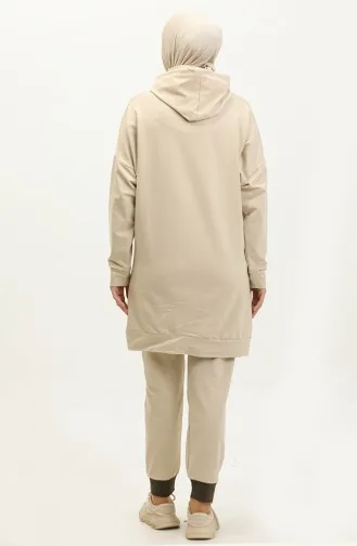 Doppel-Trainingsanzug 23104-01 Beige 23104-01