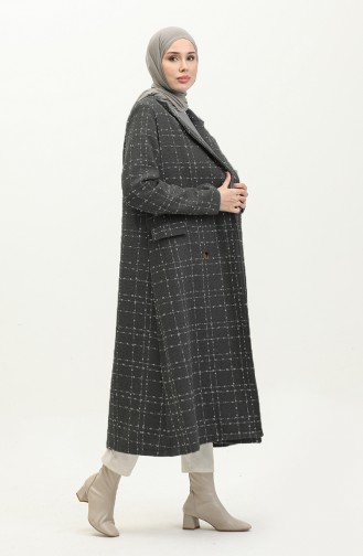 Manteau Tweed 71209-03 Gris Foncé 71209-03