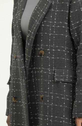 Manteau Tweed 71209-03 Gris Foncé 71209-03