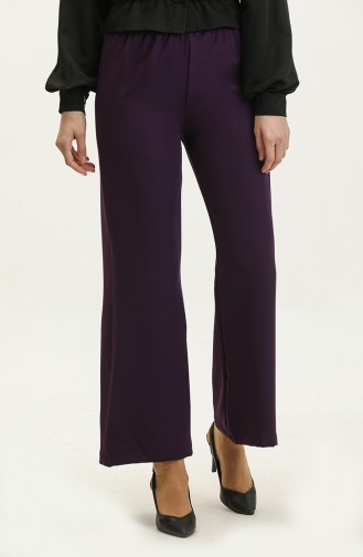 Elastic waist Trousers 0299-04 Purple 0299-04