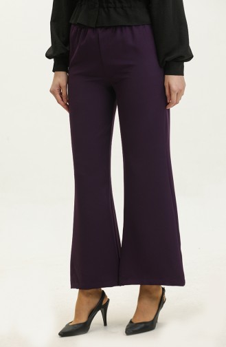 Broek Met Elastische Taille 0299-04 Paars 0299-04