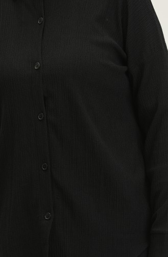 Burgu Fabric Tunic Trousers Double Suit 20031-05 Black 20031-05