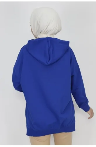 2 Thread Fabric Text Printed Hooded Sweatshirt 23299-01 Saks 23299-01