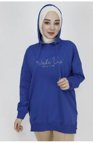 2 Thread Fabric Text Printed Hooded Sweatshirt 23299-01 Saks 23299-01
