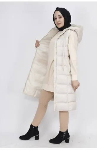 Aufblasbare Weste Mit Taschenfüllung 3023-02 Stone 3023-02